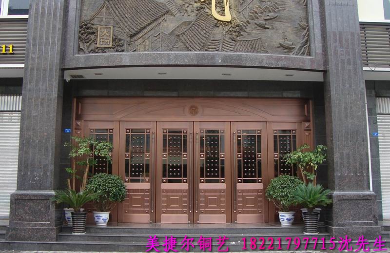 门业图片-铜门上海美捷尔铜艺—供应工程铜门MM-3188图片