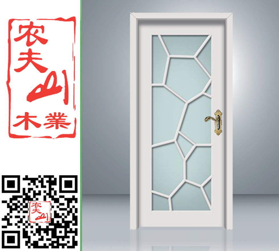 门业图片-实木门东莞农夫山实木玻璃工艺门2100*900*150mm图片