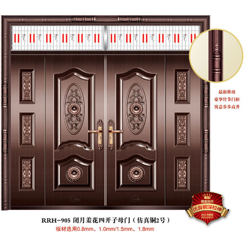 门业图片-仿真铜门仿真铜门RRH-905图片