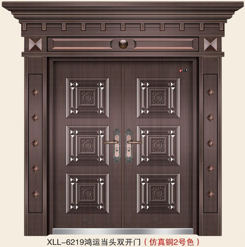 门业图片-仿真铜门系列XLL-6219XLL-6219图片