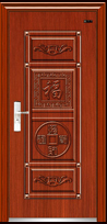 门业图片-钢质进户门系列钢质进户门JS-003福禄双全图片