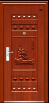 门业图片-钢质进户门系列钢质进户门JS-006一帆风顺图片