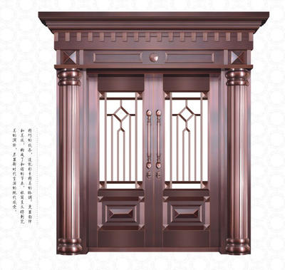 门业图片-重庆铜门重庆大足区别墅铜门价格哪家质量*好重庆金益达铜门图片
