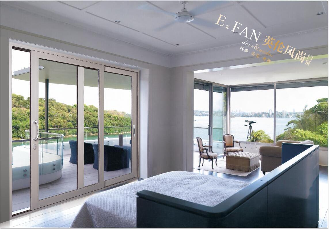 门业图片-阳台重型推拉门阳台重型推拉门  120系列电动百叶推拉门 简约时尚YLFS-80系列图片