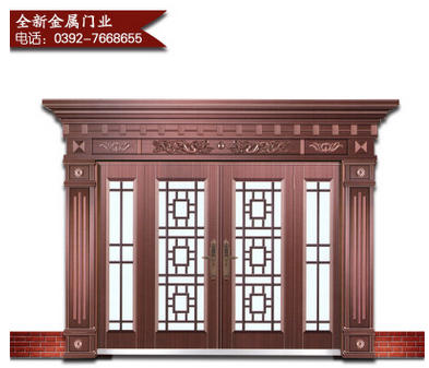 门业图片-国标门 ,防盗门 ,防火门 ,玻璃门 ,防爆门 ,复合门 ,进户门 ,庭院门 ,室内木门河南全新高品质四开门QX图片