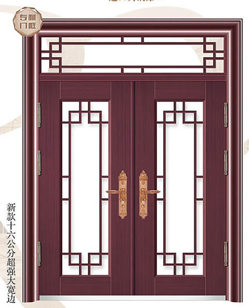 门业图片-玻璃拼接工艺门系列080意式田园双开门(拼接门)080意式田园双开门(拼接门)图片