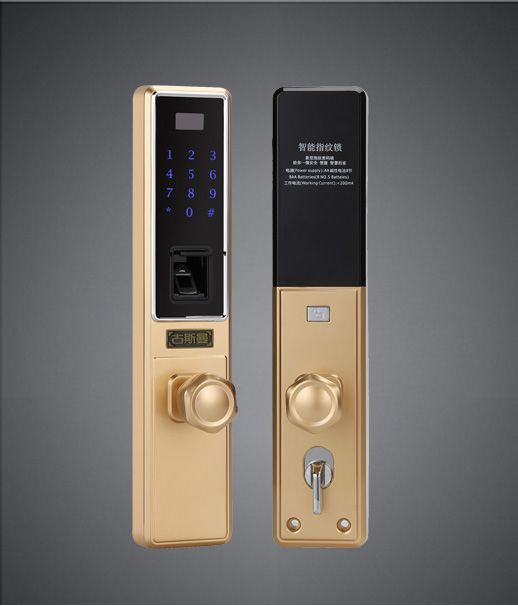 门业图片-古斯曼智能锁古斯曼指纹锁GSM-801香槟金GSM-801香槟金图片