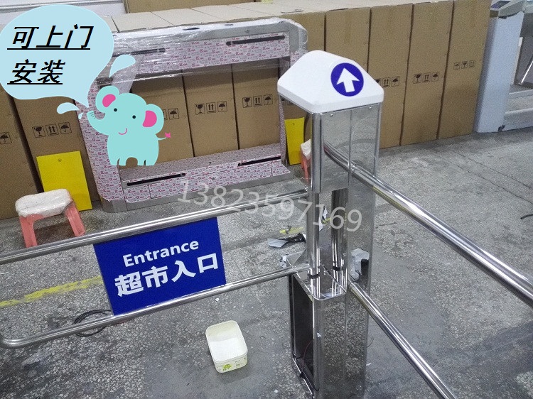 门业图片-超市感应门超市入口单向自动感应门YT图片