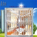 门业图片-不锈钢拉闸门防盗门三组合型厂家直销价格批发不锈钢拉闸门图片