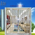 门业图片-不锈钢拉闸门防盗门直榄型厂家直销价格批发.不锈钢拉闸门图片