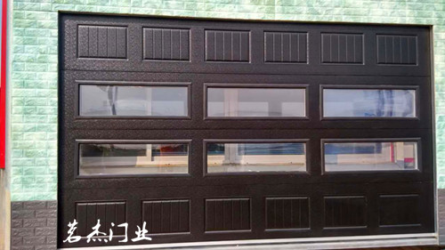 门业图片-别墅车库门豪华别墅车库门 欧式翻板车库门 车库门厂家任丘茗杰门业按客户要求图片