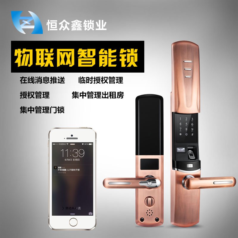 门业图片-指纹锁物联网智能锁十大品牌E9图片