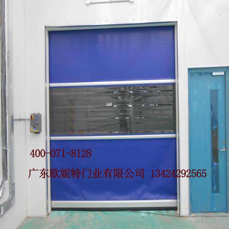 门业图片-卷帘门欧妮特定制防风防水卷帘门 厂家直销电动卷帘门 备铝合金抗风杆卷帘门HSD-M图片