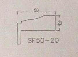 门业图片-涂泥线条产品图型SF50-20涂泥线条图片
