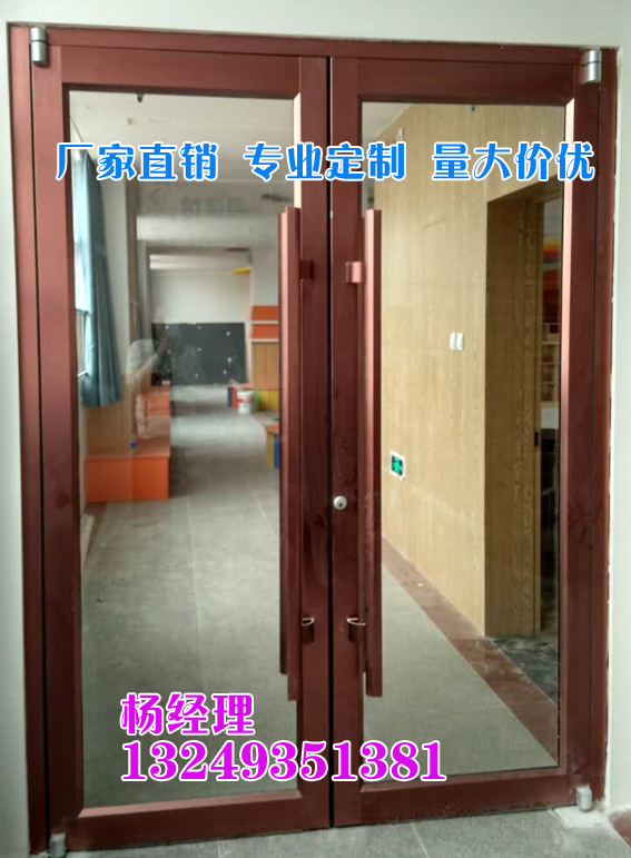 门业图片-肯德基门石家庄双色古铜肯德基门 办公室肯德基门 宏远门业1900*2400图片