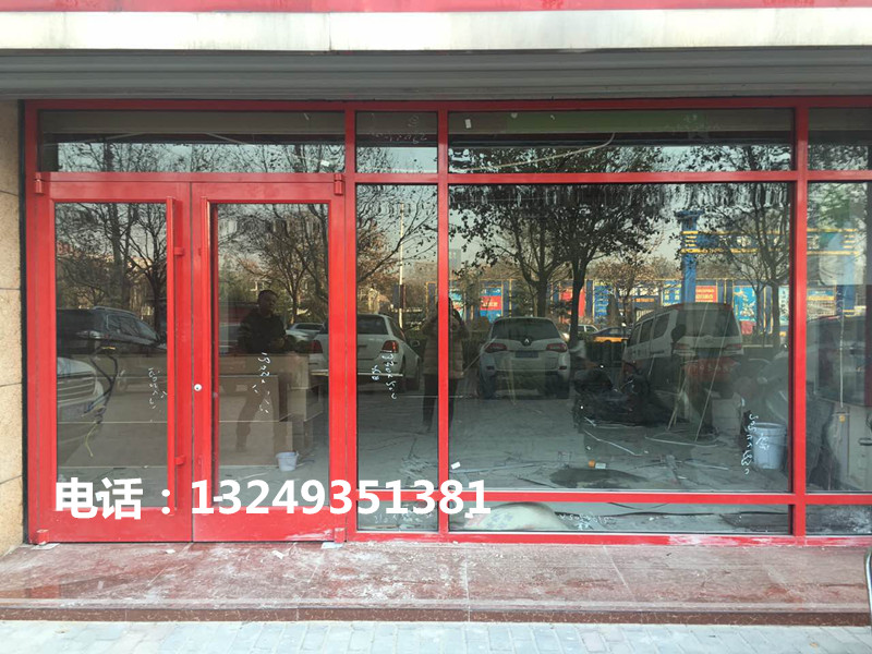 门业图片-肯德基门石家庄红色肯德基门价格 肯德基门安装 宏远门业1900*2400图片