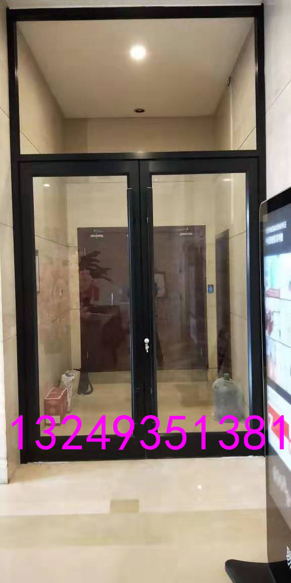 门业图片-肯德基门石家庄黑亮光肯德基门 双开肯德基门厂家 宏远门业1900*2400图片