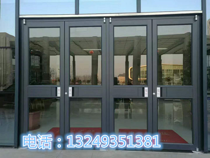 门业图片-肯德基门石家庄灰砂纹肯德基门 加工肯德基门价格 宏远门1900*2400图片