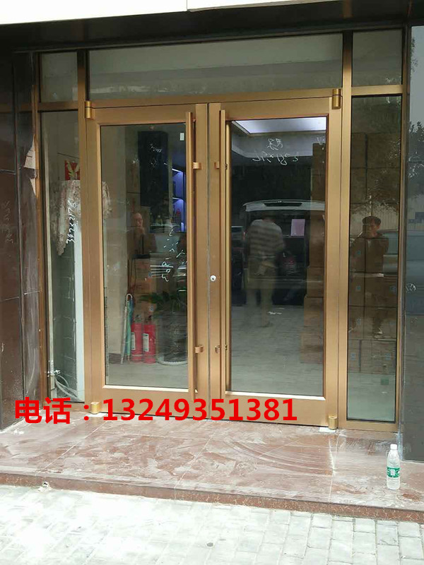 门业图片-肯德基门石家庄双开肯德基门 玫瑰金色肯德基门价格 宏远门业1900*2400图片
