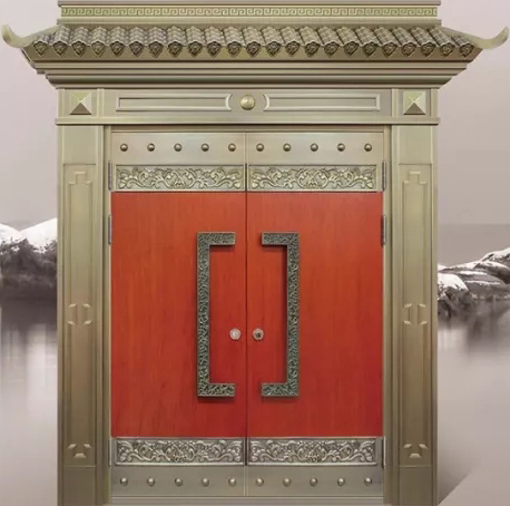 门业图片-经典铜艺仿古门系列TM-9016（仿古铜门）经典铜艺仿古门系列图片