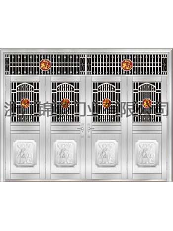 门业图片-不锈钢门JH-6012(贵族花)JH-6012(贵族花)图片