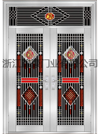 门业图片-不锈钢门JH-6013(贵族花)JH-6013(贵族花)图片