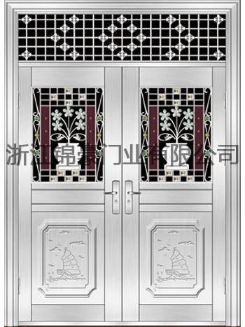 门业图片-不锈钢门JH-6016(贵族花)JH-6016(贵族花)图片