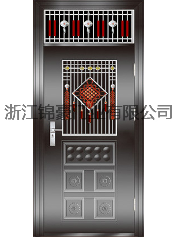 门业图片-不锈钢门JH-6033(贵族花)黑钛金JH-6033(贵族花)黑钛金图片