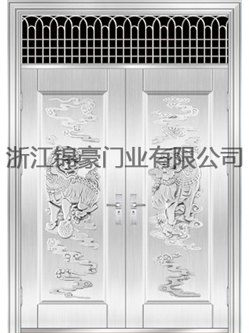 门业图片-不锈钢门JH-9006(云狮献瑞)JH-9006(云狮献瑞)图片