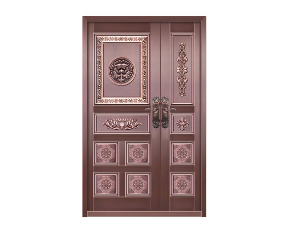 门业图片-划算的铜旋转门厂家特供定制铜子母门，质量好的子母门首选福祥铜门无图片