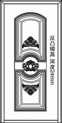 门业图片-反凸仿拼接门面XY-8308XY-8308图片