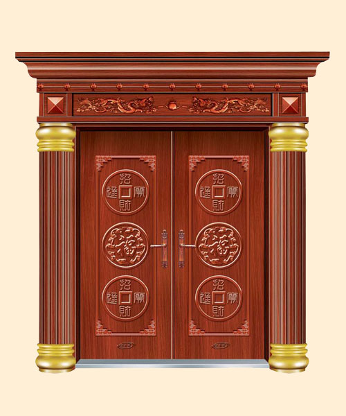 门业图片-仿铜门系列厂家批发豪迈仿铜门WNF-030图片