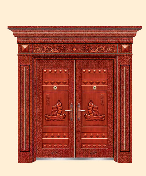 门业图片-浮雕电解板门系列厂家低价供应浮雕电解板门WNF-101图片