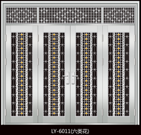 门业图片-不锈钢门LY-6011(六类花）LY-6011(六类花）图片