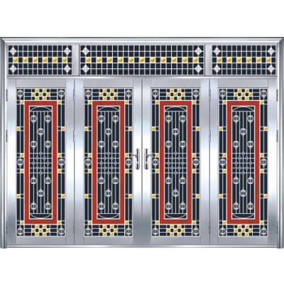 门业图片-四开门不锈钢门FY-8821D图片