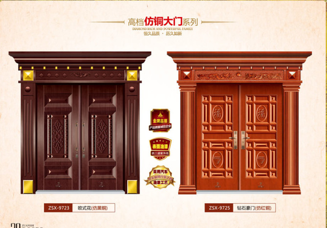 门业图片-仿铜门仿铜门系列zsx-9723图片