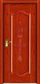 门业图片-仿实木深拉伸生态木门MH-6025红檀图片