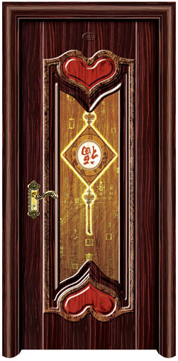 门业图片-经典仿实木烫金系列咖啡金烫金MH-169图片