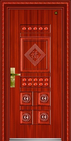 门业图片-钢质门供应安全防盗门YA-9006图片