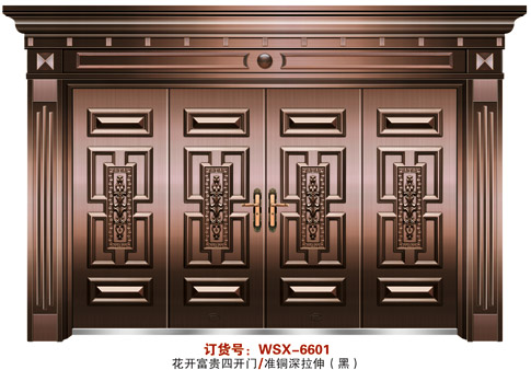 门业图片-纳米仿真铜系列花开富贵WSX-6601图片