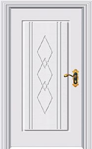 门业图片-复合实木免漆门Solid wood akdoors 外贸门 出口门 好万家实木门厂H-2112图片