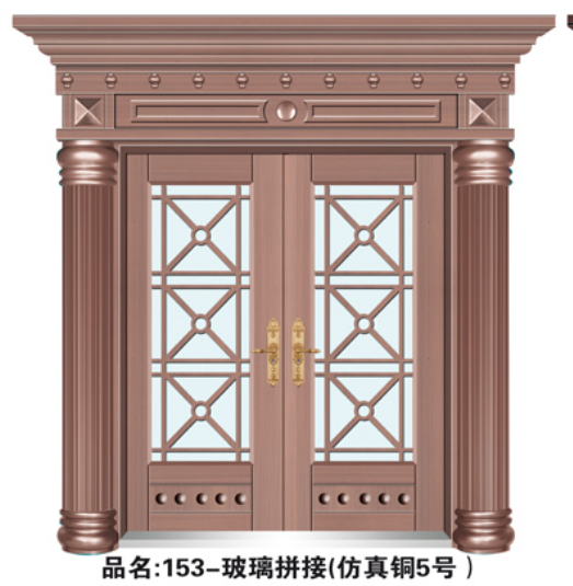 门业图片-非标锌合金板系列153玻璃拼接153玻璃拼接图片