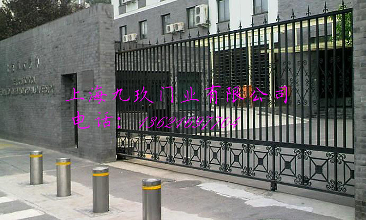 门业图片-电动伸缩门系列上海别墅电动平开门厂家jj-300图片