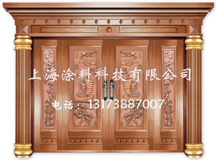 门业图片-真铜漆防盗门真铜漆、仿铜漆A65图片
