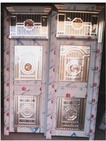 门业图片-双开门供应不绣钢门JN-101图片