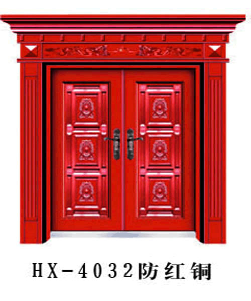 门业图片-仿铜门系列仿铜门HX-4032图片
