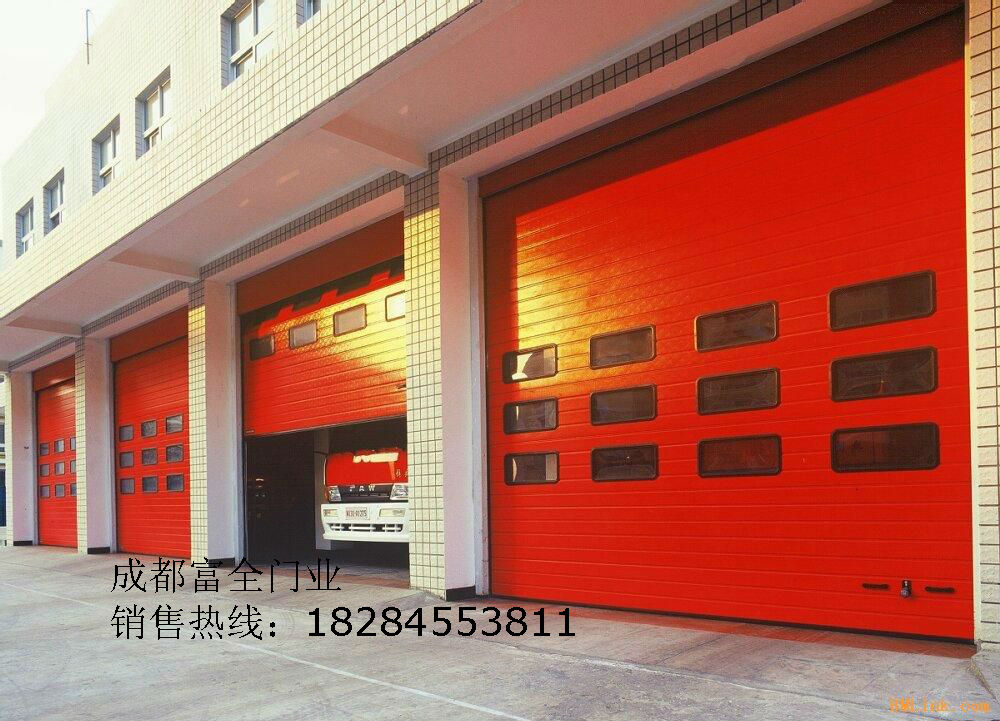 门业图片-车库门系列成都消防车库门厂，四川消防车库门厂非标图片