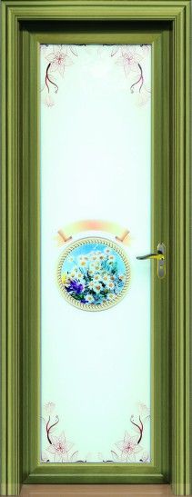 门业图片-铝合金门平开门88银狐拉丝香摈平开门700*2000图片