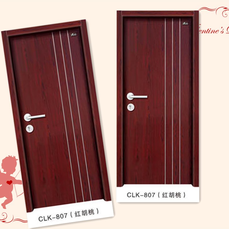 门业图片-环保强化室内门诚灵凯环保强化室内门 CLK-807CLK-807红胡桃图片